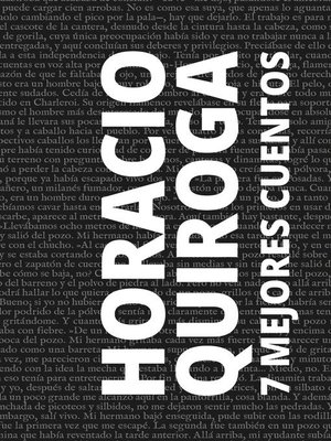 cover image of 7 mejores cuentos de Horacio Quiroga